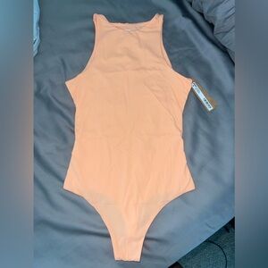 Skims Fits Everybody High Neck Bodysuit - Faded Nectar